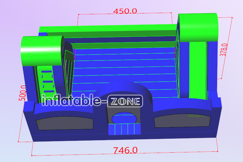 Inflatable-Zone Design Outdoor Giant Kids Inflatable Sports Interactive Game Inflatable Fun Party Playground Dry Slide