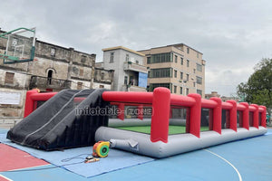 Outdoor Inflatable Football Pitch Playground Giant Inflatable Soccer Field For Inflatable Sports Game