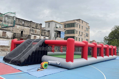Outdoor Inflatable Football Pitch Playground Giant Inflatable Soccer Field For Inflatable Sports Game
