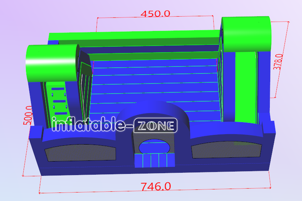 Inflatable-Zone Design Outdoor Giant Kids Inflatable Sports Interactive Game Inflatable Fun Party Playground Dry Slide