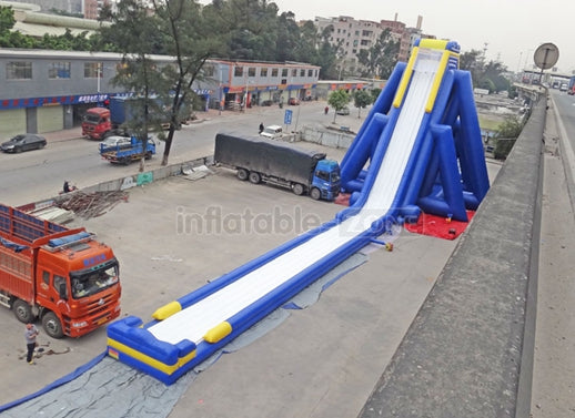 Super Long Awesome Inflatable Water Slide, Giant Inflatable Slide And Slip