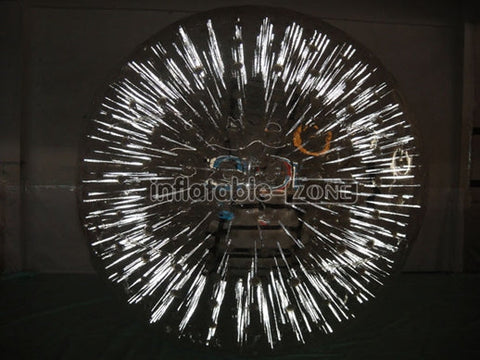 Shinning Zorb Ball Inflatable Light Zorb Ball, Commercial Funny White Transpa Light Inflatable Zorb Ball