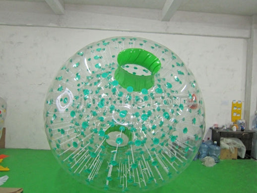 Funny Snow Land Inflatable Zorb Ball , Adult Zorb Ball Grass Rolling Ball