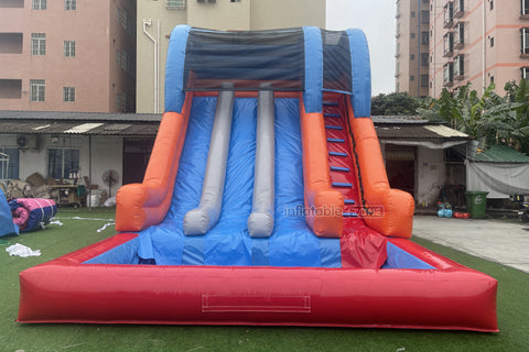 Giant Inflatable Water Slide Fun Big Funny Inflatable Outdoor Blow Up Swimming Pool With Slide