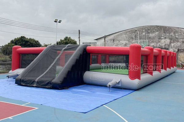 Outdoor Inflatable Football Pitch Playground Giant Inflatable Soccer Field For Inflatable Sports Game