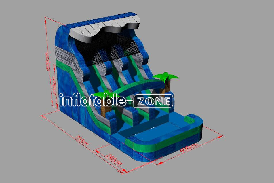 Inflatable-Zone Design Pool Jumping Castle Commercial Inflatable Water Slide With Pool Blow Up Party Adults