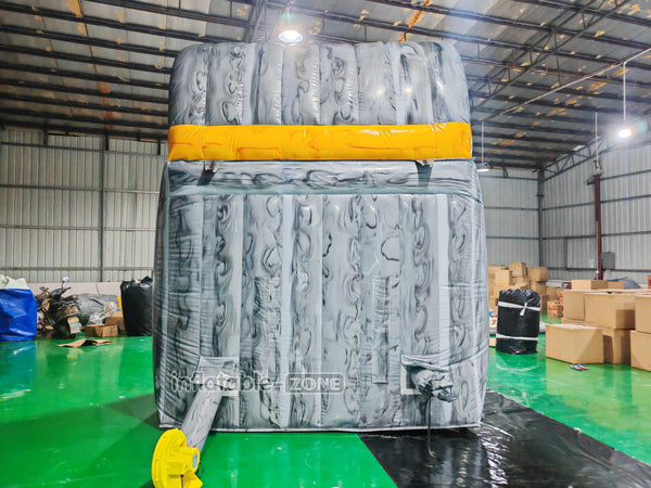 Single Lane Wave Inflatable Water Slide Commercial Party Big Waterslide With Splash Pool For Kids
