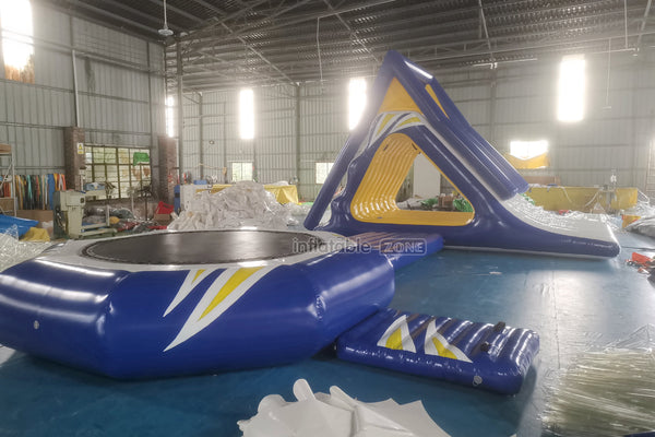 Floating Inflatable Water Park Set Large Water Trampoline With Slides Climbing Water Toy For Sea And Lake