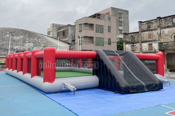 Outdoor Inflatable Football Pitch Playground Giant Inflatable Soccer Field For Inflatable Sports Game