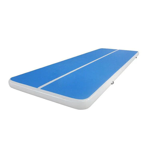 Blue And White Gymnastics Air Tumble Track