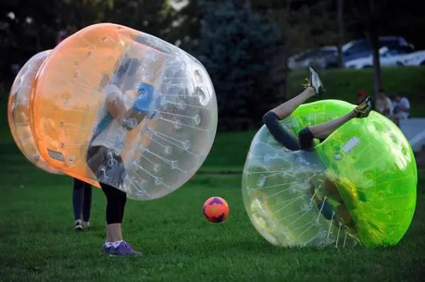 5 Orange 5 Green Bubble Soccer, Giant Bubble Ball