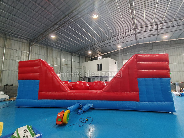 Inflatable Big Balls Wipeout Run Sports Game Inflatable Obstacle Course