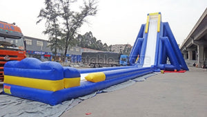 Super Long Awesome Inflatable Water Slide, Giant Inflatable Slide And Slip
