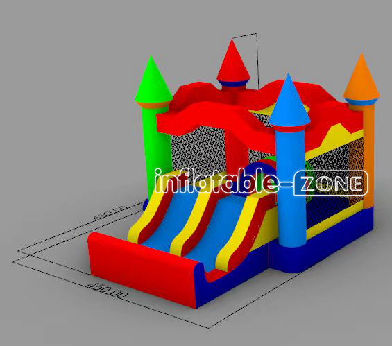 Inflatable-Zone Design Commercial Bounce House With Slide Inflatable Bouncer Combo Bouncy Castle Party