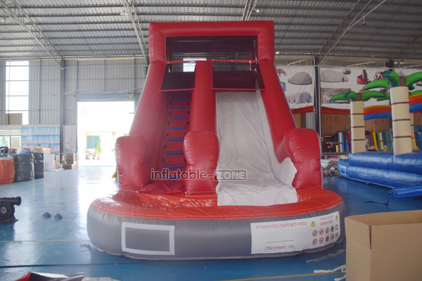Commercial Inflatable Wet And Dry Water Slide Exciting Climb And Slide With Inflatable Splash Pool