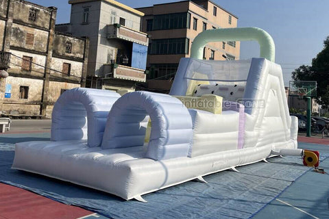 Large Inflatable Obstacle Course Slip And Slide Birthday Party Fun Obstacle Course For Adults