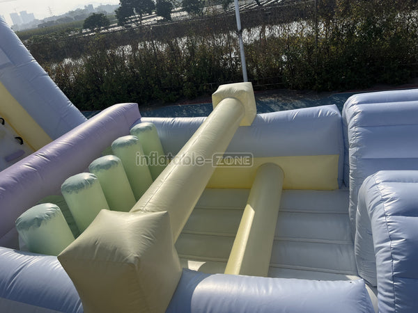 Large Inflatable Obstacle Course Slip And Slide Birthday Party Fun Obstacle Course For Adults