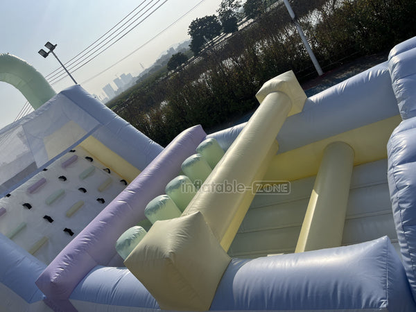Large Inflatable Obstacle Course Slip And Slide Birthday Party Fun Obstacle Course For Adults
