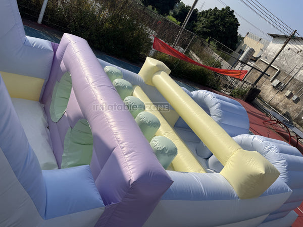 Large Inflatable Obstacle Course Slip And Slide Birthday Party Fun Obstacle Course For Adults