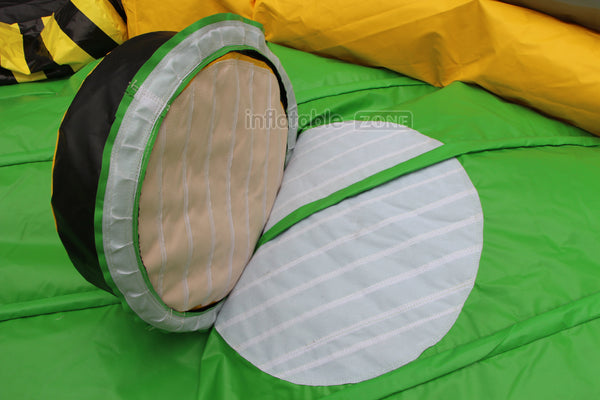 Commercial Inflatable Wipeout Sweeper Interactive Meltdown Machine Inflatable Bouncer Game Wipe Out Challenge