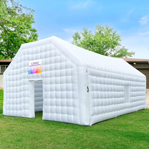 White Inflatable Night Club Disco Tent Cube Gazebo Event House with Logo Area Portable Large Inflatable Party Tent for Parties Events