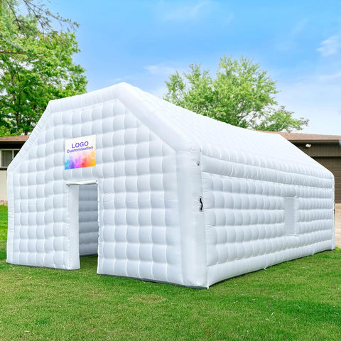 White Inflatable Night Club Disco Tent Cube Gazebo Event House with Logo Area Portable Large Inflatable Party Tent for Parties Events