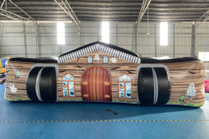 Exercise And Play Haunted Fun House Inflatable Maze Sports Game Halloween Blow Up Party Near Me