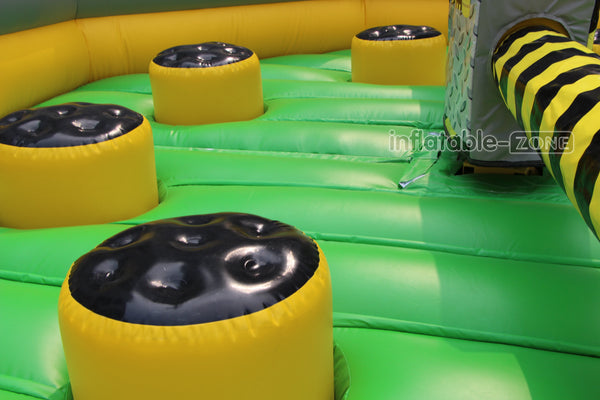 Outdoor Inflatable Wipeout Sports Games Mechanical Inflatable Sweeper Game For Kids And Adults
