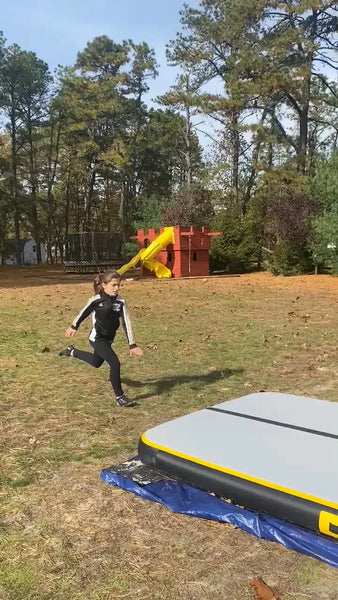 Black Airs Track Inflatable Air Tumble Track