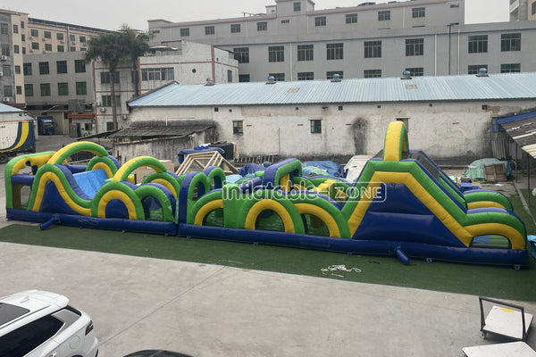 Giant Inflatable Obstacle Course Best Outdoor Obstacle Challenge Course Inflatable Sports Interactive Game