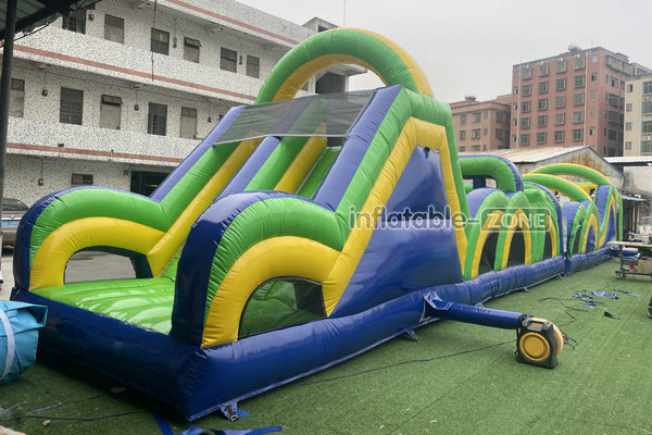 Giant Inflatable Obstacle Course Best Outdoor Obstacle Challenge Course Inflatable Sports Interactive Game