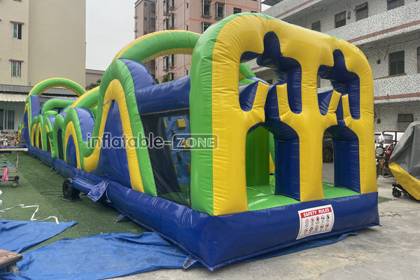 Giant Inflatable Obstacle Course Best Outdoor Obstacle Challenge Course Inflatable Sports Interactive Game