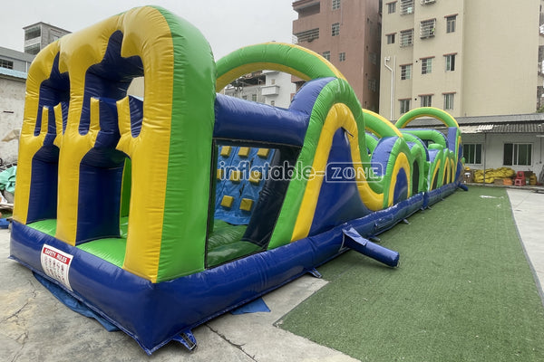 Giant Inflatable Obstacle Course Best Outdoor Obstacle Challenge Course Inflatable Sports Interactive Game