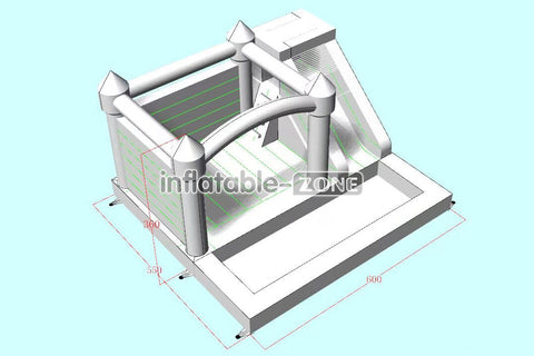 Inflatable-Zone Design Play Yard Inflatable Bouncer Castle Combo Bounce House Inflatable Slides With Ball Pits