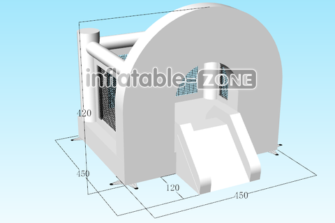 Inflatable-Zone Design Commercial Inflatable Indoor Outdoor Bounce House With Slide Castle Bouncer Jumpers For Parties