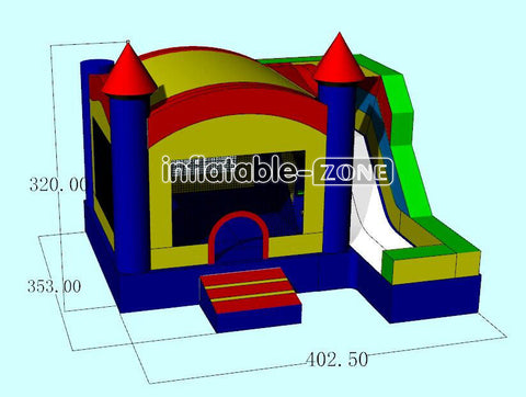 Inflatable-Zone Design All Fun Bouncing Inflatable Commercial Bouncy Castle Combo Bounce House With Slide Play Center