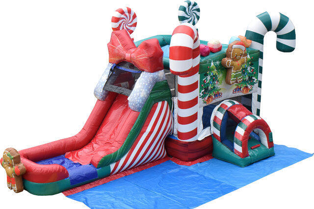 Candyland Bounce House Combo Inflatable Bouncy Castle Party Jump And Slide Entertainment