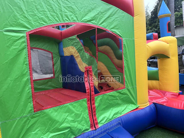 Commercial Moonwalks Children Jumping Bouncer House Slide Combo Inflatable Bouncy Castle Outdoor