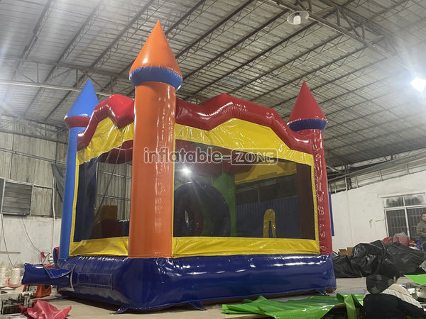 Colorful Bouncing Bouncy Jumping Castle Combo Bounce House Inflatable Bouncer With Slide
