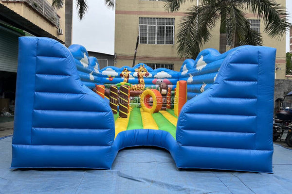 Commercial Inflatable Fun City Colorful Play Inflatable Kids Playground Inflatable Amusement Equipment