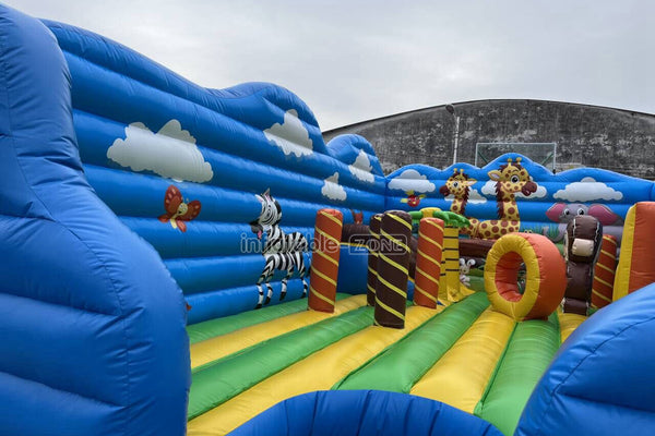 Commercial Inflatable Fun City Colorful Play Inflatable Kids Playground Inflatable Amusement Equipment