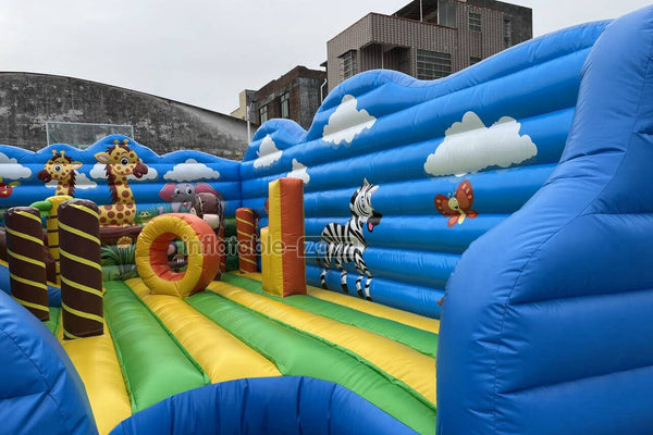 Commercial Inflatable Fun City Colorful Play Inflatable Kids Playground Inflatable Amusement Equipment