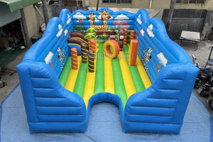 Commercial Inflatable Fun City Colorful Play Inflatable Kids Playground Inflatable Amusement Equipment