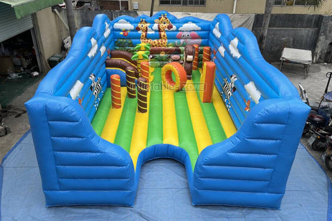 Commercial Inflatable Fun City Colorful Play Inflatable Kids Playground Inflatable Amusement Equipment