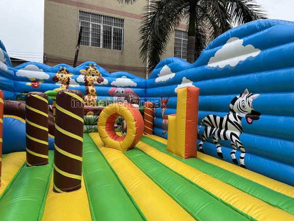 Commercial Inflatable Fun City Colorful Play Inflatable Kids Playground Inflatable Amusement Equipment