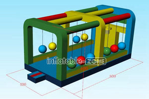 Inflatable-Zone Design Commercial Inflatable Gauntlet Game Outdoor Inflatable Sports Games Inflatable Run The Gauntlet
