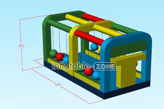 Inflatable-Zone Design Commercial Inflatable Gauntlet Game Outdoor Inflatable Sports Games Inflatable Run The Gauntlet