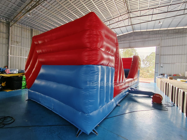 Commercial Inflatable Red Balls Wipeout Big Inflatable Big Baller Obstacle Course Challenge Games