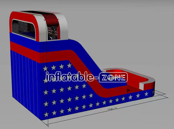 Inflatable-Zone Design Commercial Inflatable Water Slides Party Jump American Big Bounce Water Slide For Adults