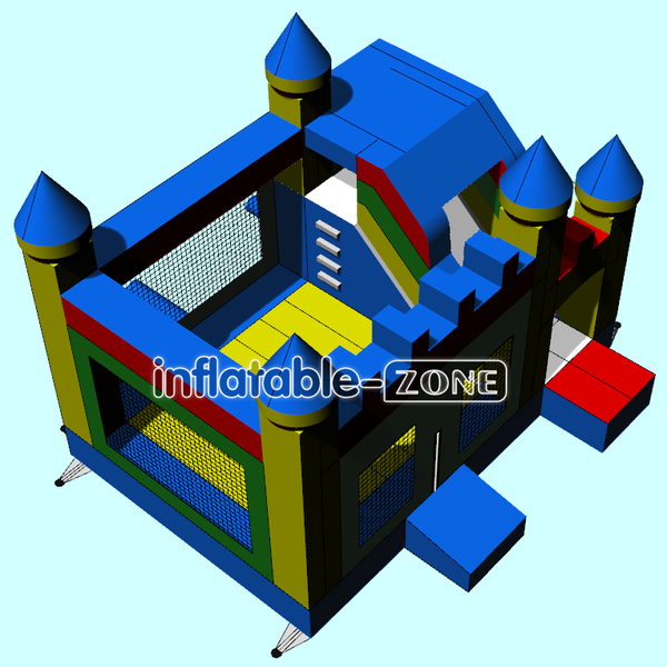 Inflatable-Zone Design Commercial Jumping Castle Trampolines Inflatable Dry Slide Combo Bounce House